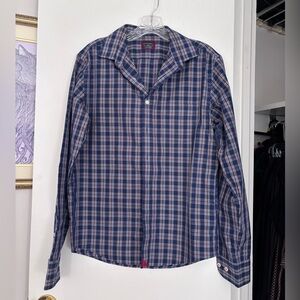 UNTUCKit Wrinkle Free Plaid Slim Fit Long Sleeve Shirt
